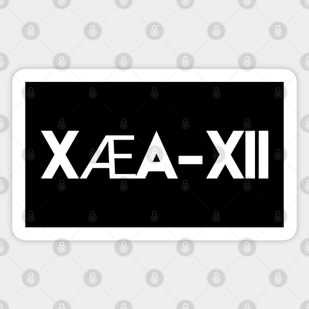 Elon Musks Son X Ae A Xii Grimes Son White Text Xaea Xii Elon Musk Son Name Sticker Teepublic