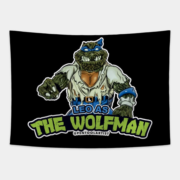 Leo as the Wolfman Tapestry by pentoolarts