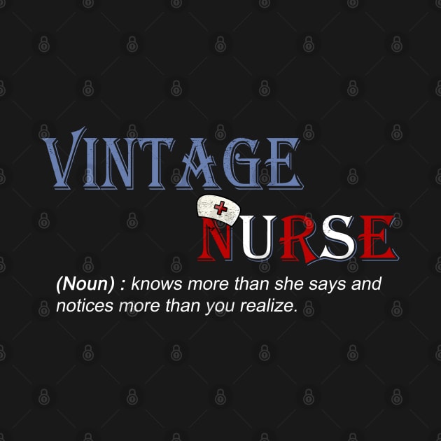 Vintage nurse noun Gift knows more than she says by salah_698