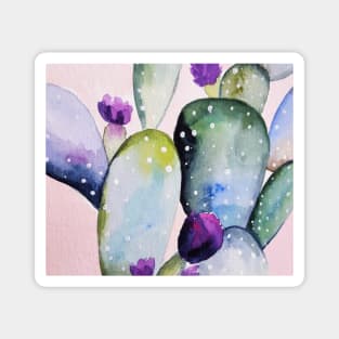 Watercolor Cactus Magnet