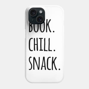 Book Chill Snack Phone Case