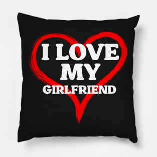 Heart I love my girlfriend Pillow