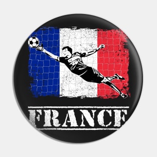 France Soccer Goalie Goal Keeper Shirt Pin