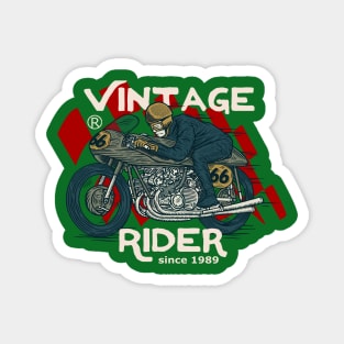 Vintage Rider motorcycle Magnet