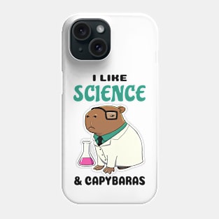 I Like Science and Capybaras Phone Case