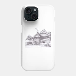 Thatched Cottage in Pencil Phone Case