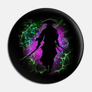 Neon Samurai Pin