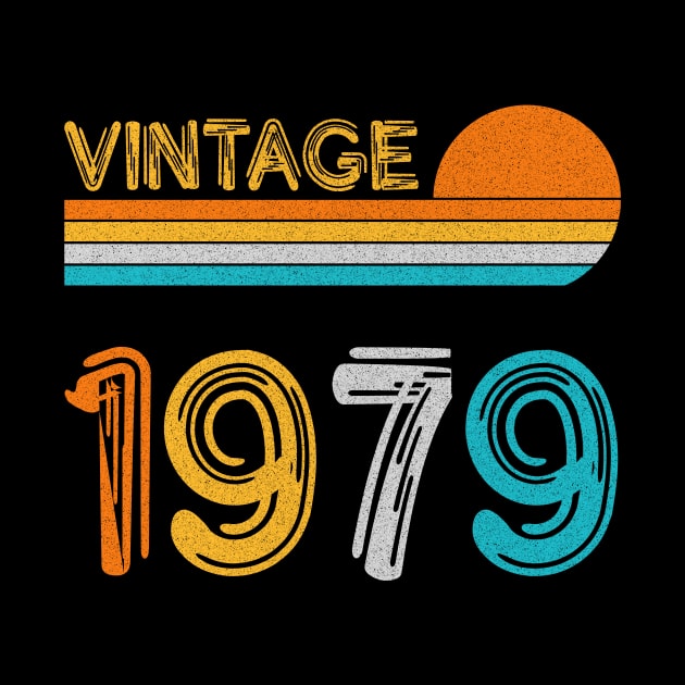 Vintage 1979 Happy 44th Birthday Retro by myreed