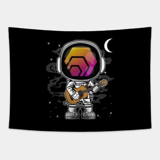 Astronaut Guitar HEX Coin To The Moon HEX Crypto Token Cryptocurrency Blockchain Wallet Birthday Gift For Men Women Kids Tapestry