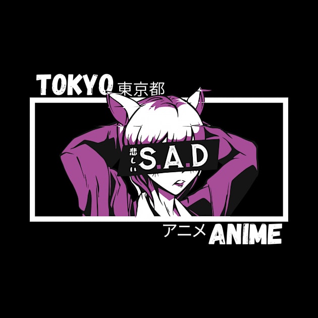 Tokyo Anime - Dark Anime Bad Girl by TahudesignsAT