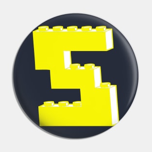 THE LETTER S, Customize My Minifig Pin