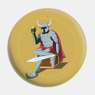 Triumphant knight: Embracing Victory with a Fearless heart Pin