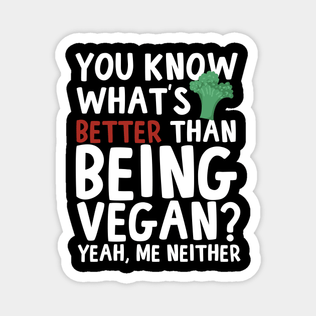 vegan Magnet by CurlyDesigns