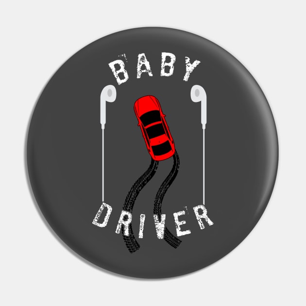 Baby Driver Pin by TEEVEETEES
