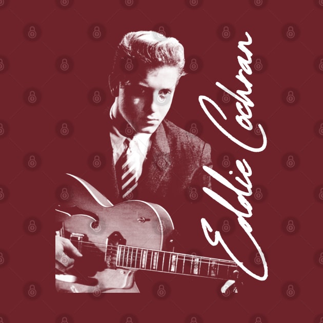 Eddie Cochran / Retro 50s Fanart Design by CultOfRomance