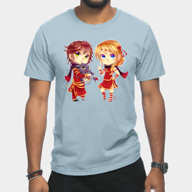 Discover chibi Hiccup and Astrid - How To Train Your Dragon - T-Shirt