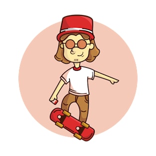 Skate Illustration T-Shirt