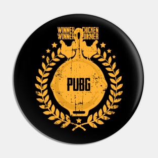 Player Unknown Battlegrounds Chicken Dinner Pan Crest Pin