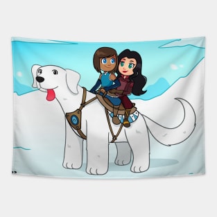 Korra's girls poster Tapestry