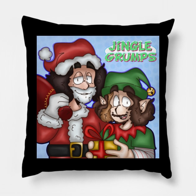 Game Grumps: Jingle Grumps! Pillow by kandi.koopa