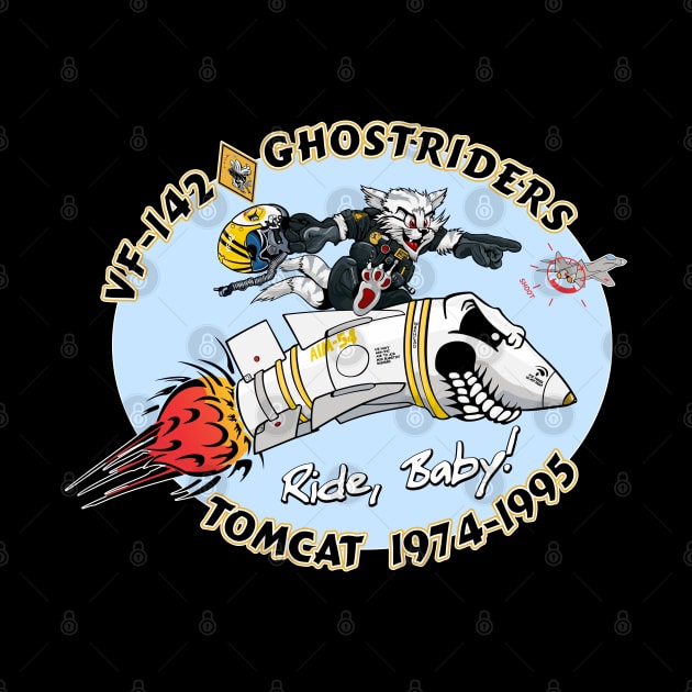 VF-142 Ghostriders Nose Art Variation by MBK