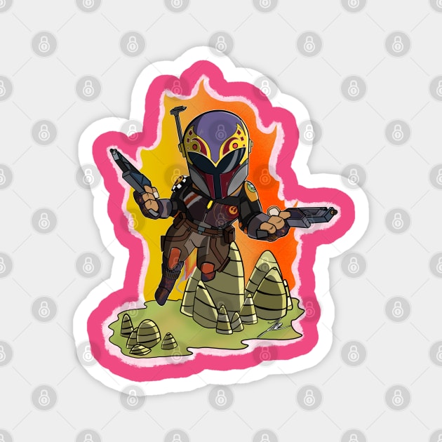 Mando Artist Magnet by JakkalDesigns