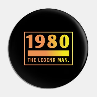 1980 birthday Pin