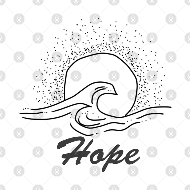 Hope with sun and waves, inspirational meanings by TargetedInspire