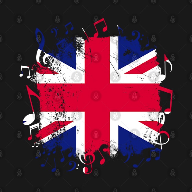 Great Britain Music Flag by Teeladen