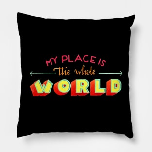 The whole world Pillow