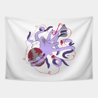 Ocean Awareness Octopus Purple Edition Tapestry