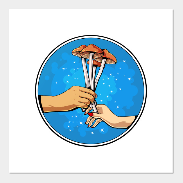 Psilocybin Mushrooms Magic Mushrooms Posters And Art Prints Teepublic Uk