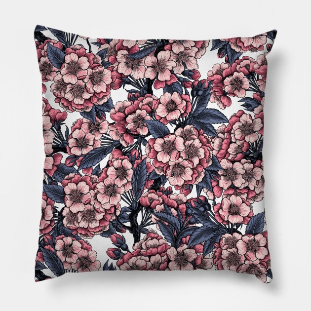 Cherry blossom Pillow by katerinamk