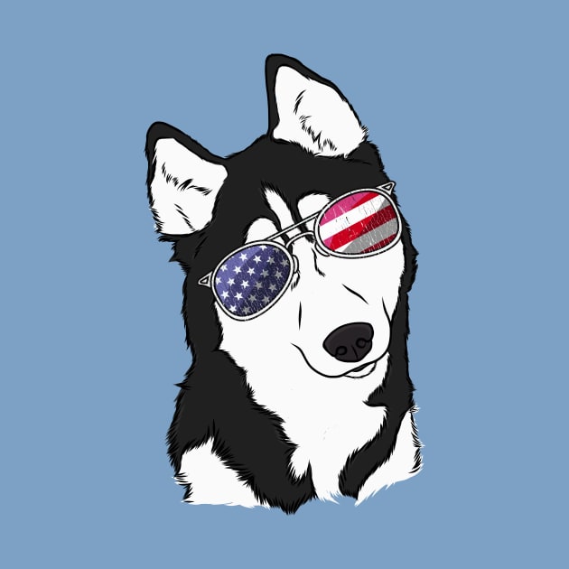 Patriotic Husky by rmcbuckeye