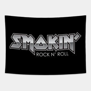 Smokin' Rock & Roll Logo Dark Tapestry