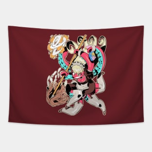 Octopus girl Tapestry