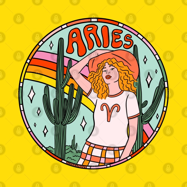 Aries Cowgirl by Doodle by Meg