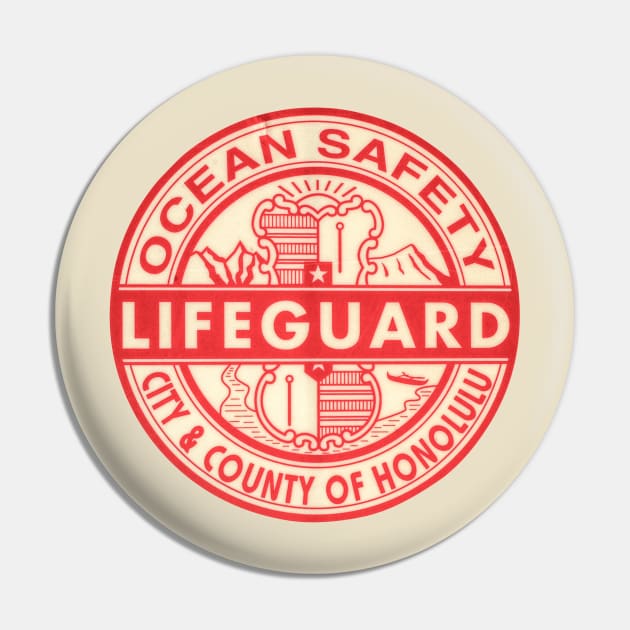 Hawaii Lifeguard Logo Pin by mrdoomits