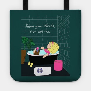 Know your worth Polly pocket Olga Schembri Tote