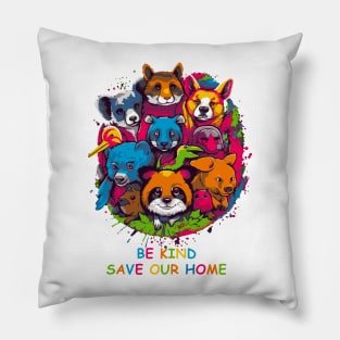 Be Kind Save our Home Pillow