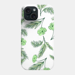 Green Flowers Phone Case