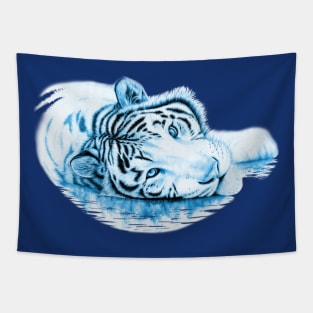 Blue water tiger - a symbol of 2022 Tapestry