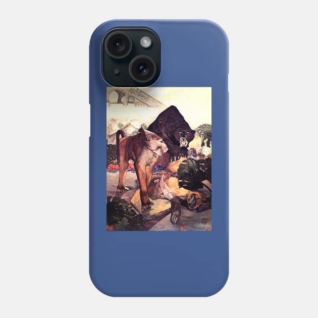 Jungle Book - The Monkey Fight - Detmold Brothers Phone Case by forgottenbeauty