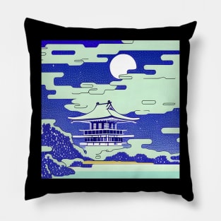 Palace among the clouds. Pillow