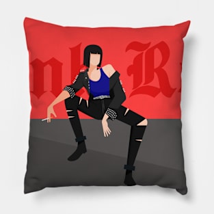 punk rock girl Pillow