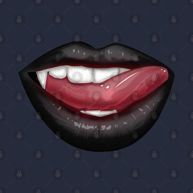 Vampire Lips - Black by adamzworld