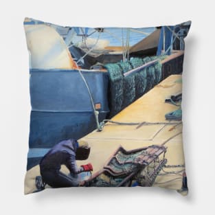 Boat Repairs - Weymouth Harbour Pillow