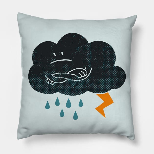 Sombre Weather Pillow by Thepapercrane