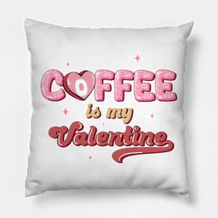 retro coffee is my valentine Pillow