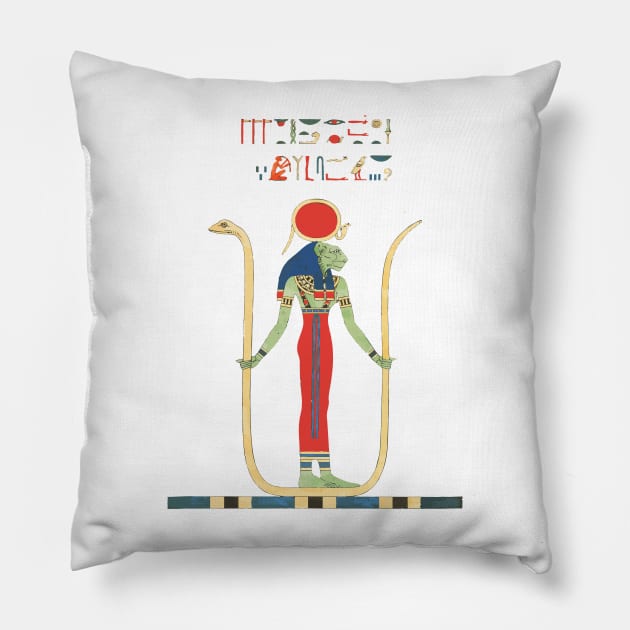 Neith Egyptian Divinity Pillow by signorino